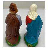 Vintage Paper Mache Composite 5" Nativity Set Made In Japan