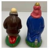 Vintage Paper Mache Composite 5" Nativity Set Made In Japan