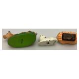 Vintage Paper Mache Composite 5" Nativity Set Made In Japan