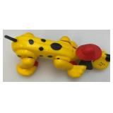 Vinjtage Digger The Dog Pull Toy 13" (Missing String)