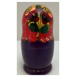 Vintage Russian Nesting Doll Set Largest Is 7" Tall