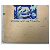 RARE Hard To Find Vintage COOPER Automobile Thermometer Counter Advertisement Piece 10" x 12"