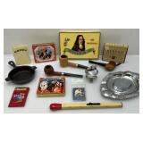 Misc. Vintage Tobacciana Collectibles Including Pipes, Cigar Tins, Camel Items & More
