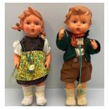 Vintage M. J. Hummel (Goebel) Rubber Collectors Dolls 11.5"