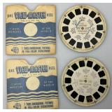 Misc. Vintage Veiw-Master Cartoon Reels Including Disneyland Main Street & More