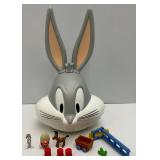 Vintage 1997 Bugs Bunny (Yosimite Sam) Acme Head Case Play Set (Complete)