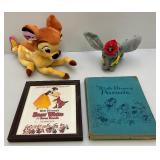 Vintage Disney Collectibles Including BAMBI, DUMBO Plush Toys & More