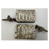 Vintage PENN Sport Fishing Sinker Mold & Vintage OldPal Woodsman Tackle Box With Tackle