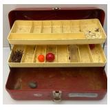 Vintage PENN Sport Fishing Sinker Mold & Vintage OldPal Woodsman Tackle Box With Tackle