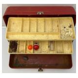 Vintage PENN Sport Fishing Sinker Mold & Vintage OldPal Woodsman Tackle Box With Tackle