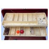 Vintage PENN Sport Fishing Sinker Mold & Vintage OldPal Woodsman Tackle Box With Tackle
