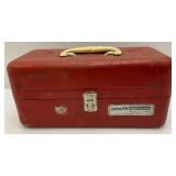 Vintage PENN Sport Fishing Sinker Mold & Vintage OldPal Woodsman Tackle Box With Tackle