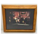 Framed Behind Glass Chris Consani "Classic Interlude" Print With Elvis, Marilyn Monroe, James Dean 14" x 17"