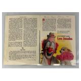 Lou And Knucklehead Lithograph #947/5000 Lou Jacobs Special Edition With COA Framed Behind Glass Pencil Signed By Leighton Jones