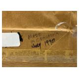 Vintage Framed Costume Jewelry Tree With Bird Art 17 1/2" x 21" (VERY COOL PIECE)