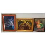 Misc. Framed Children Prints Including Waterfall By Maxfield Parrish & More