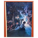 Misc. Framed Children Prints Including Waterfall By Maxfield Parrish & More