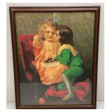 Misc. Framed Children Prints Including Waterfall By Maxfield Parrish & More