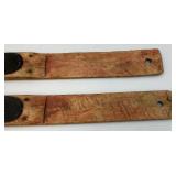 Vintage Homemade Wood Skis 46" x 3 3/4"