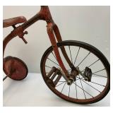 Very Old Large Childs Tricycle With Hard Rubber Tires