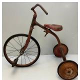 Very Old Large Childs Tricycle With Hard Rubber Tires