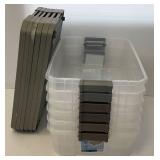 Misc. Totes With Lids  10 Gallon = 6 19 Gallon = 11 (Two Missing handles)