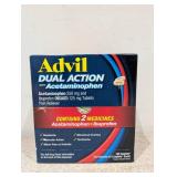 ADVIL DUAL ACTION PAIN RELIEVER 100 CAPLETS