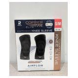 COPPER FIT ELITE COMPRESSION KNEE SLEEVE WITH AIRFLOW TECHNOLOGY S/M