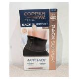 COPPER FIT ELITE BACK SUPPORT WITH AIRFLOW TECHNOLOGY