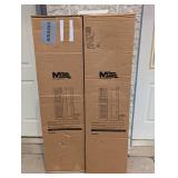 2 BOXES OF MID AMERICA BOARD-N-BATTER 14-1/2 x 55 WHITE SHUTTERS (2PK.)