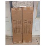 2 BOXES OF MID AMERICA BOARD-N-BATTER 14-1/2 x 55 WHITE SHUTTERS (2PK.)