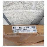 2 BOXES OF MID AMERICA BOARD-N-BATTER 14-1/2 x 55 WHITE SHUTTERS (2PK.)