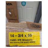 2 BOXES OF MID AMERICA BOARD-N-BATTER 14-3/4 x 59 WINEBERRY SHUTTERS (2PK.)