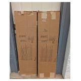 2 BOXES OF MID AMERICA BOARD-N-BATTER 14-1/2 x 52 BLACK SHUTTERS (2PK.)