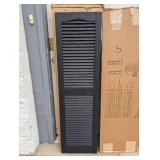 2 BOXES OF MID AMERICA BOARD-N-BATTER 14-1/2 x 52 BLACK SHUTTERS (2PK.)