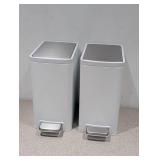 2 KOHLER STEP TRASHCANS