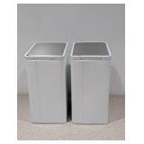 2 KOHLER STEP TRASHCANS