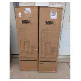 2 BOXES OF MID AMERICA BOARD-N-BATTER 14x47 BLACK SHUTTERS (2PK.)