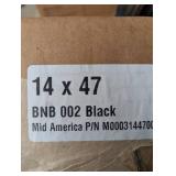 2 BOXES OF MID AMERICA BOARD-N-BATTER 14x47 BLACK SHUTTERS (2PK.)