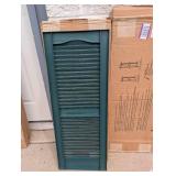2 BOXES OF MID AMERICA BOARD-N-BATTER 14-1/2 x 39 FORREST GREEN SHUTTERS (2PK.)