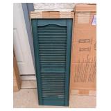 2 BOXES OF MID AMERICA BOARD-N-BATTER 14-1/2 x 39 FORREST GREEN SHUTTERS (2PK.)