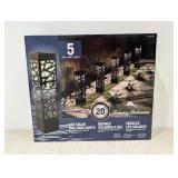 5PK. TOMMY BAHAMA LED SOLAR BOLLARD LIGHTS