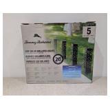 5PK. TOMMY BAHAMA LED SOLAR BOLLARD LIGHTS
