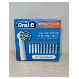 10 ORAL-B CROSS ACTION X REPLACEMENT BRUSH HEADS