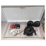 6 ASSORTED SMALL FANS