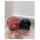 6 ASSORTED SMALL FANS