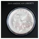 2019 American Liberty High Relief Silver Medal - 2.5 ozt
