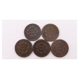 Large Penny Lot of 5 - Better