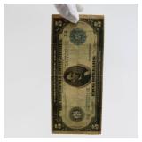 Silver Certificate & 5 Dollar Note