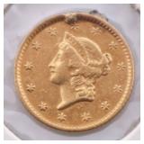 1853 US $1 Gold Coin